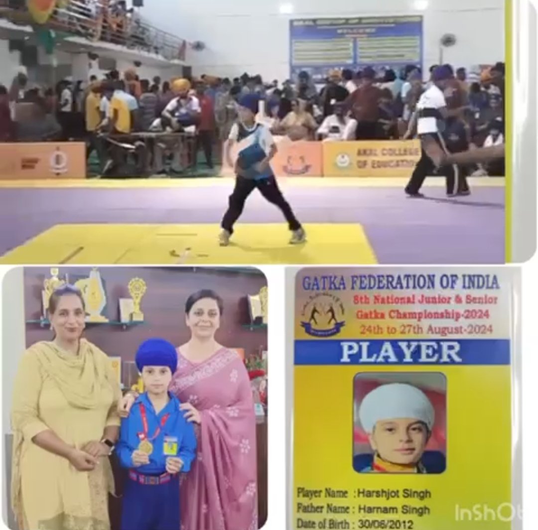 Gold in National Gatka Championship